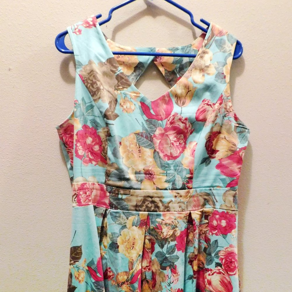 Mixed Floral Cocktail Dress